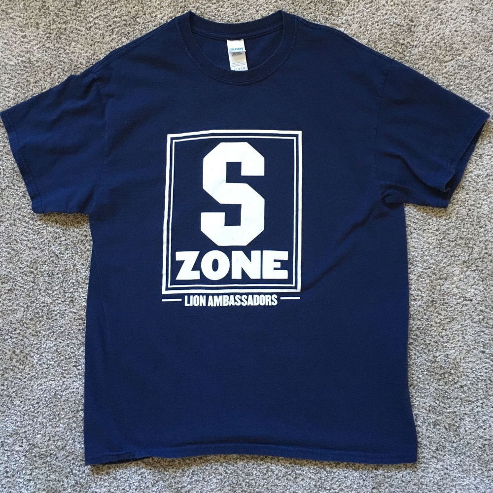 PSU Penn State S Zone Navy Blue T Shirt L Unisex